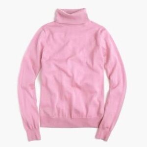 J.Crew Tippi Turtleneck Classic 100% Merino Wool Sweater, SZ XXS, Pink.